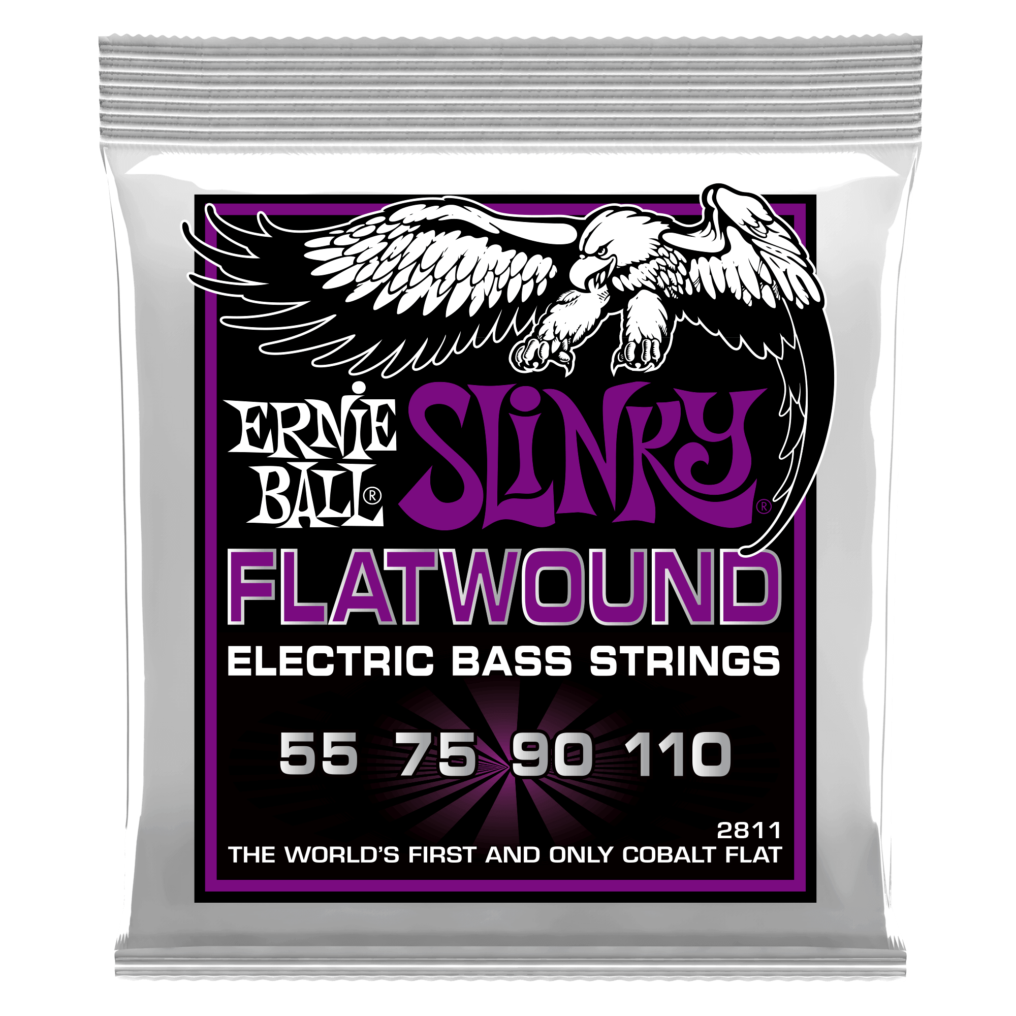 Ernie Ball Ernie Ball 2811 Power Slinky Flatwound Electric Bass Strings - 55-110 Gauge