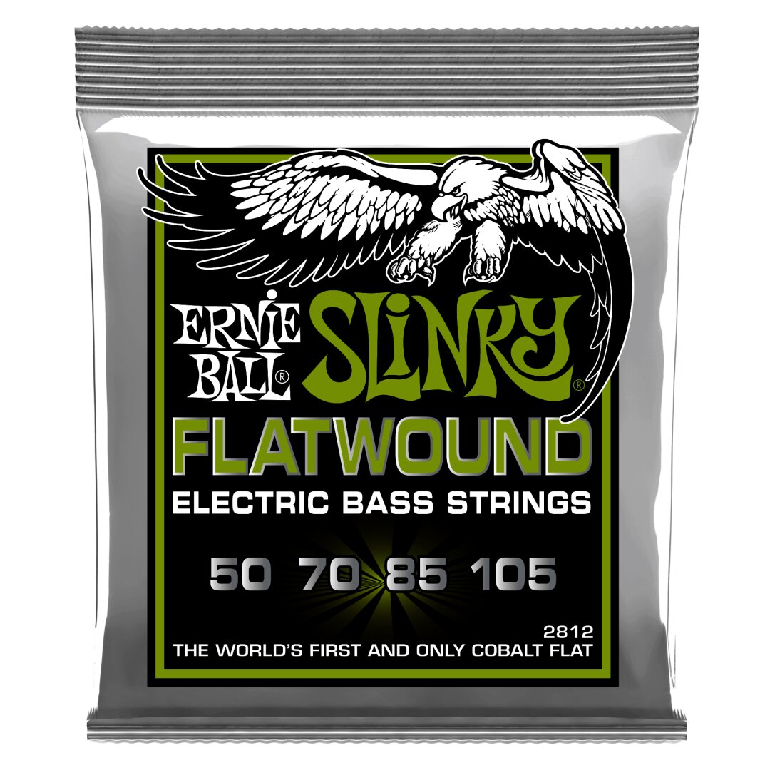 Ernie Ball Regular Slinky Flatwound Electric Bass Strings - 50-105 Gauge