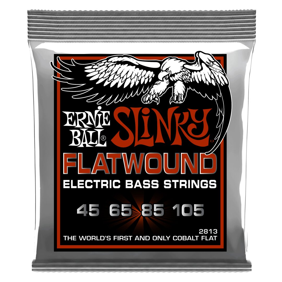 Ernie Ball Hybrid Slinky Flatwound Electric Bass Strings - 45-105 Gauge