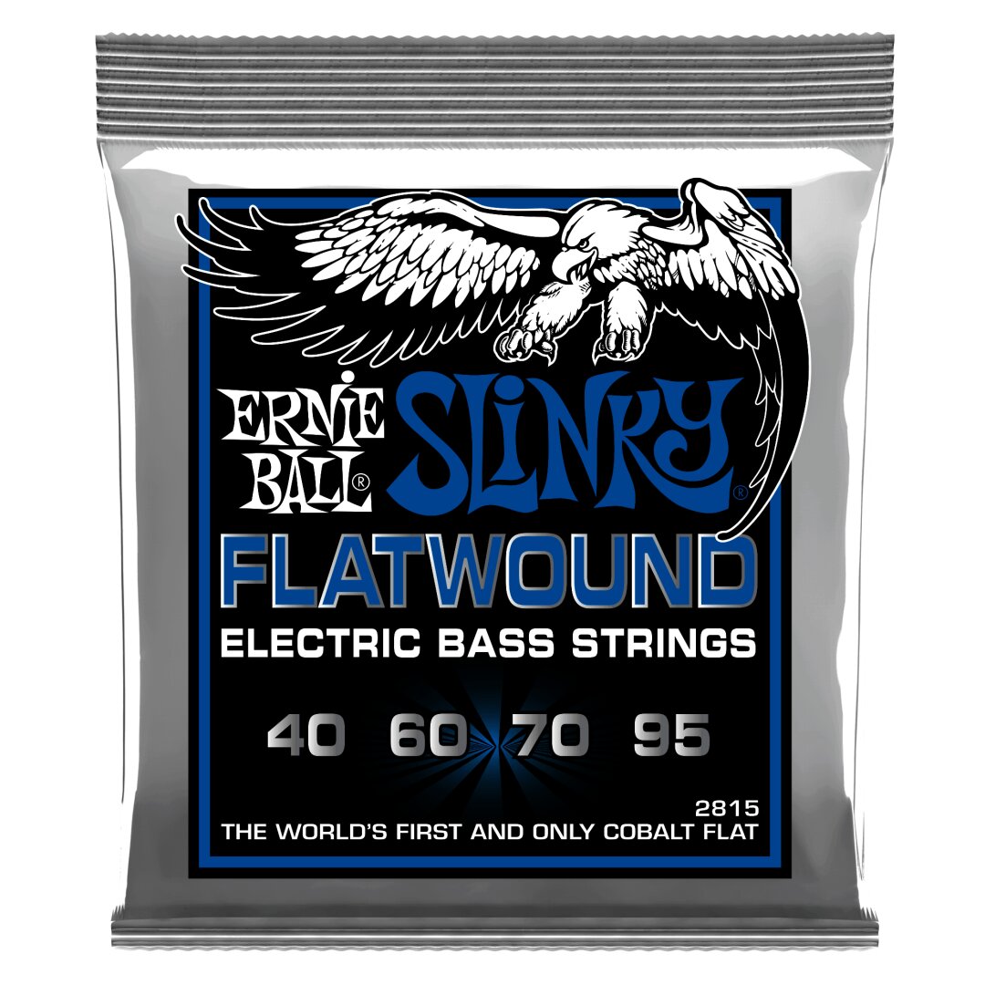 Ernie Ball Extra Slinky Flatwound Electric Bass Strings - 40-95 Gauge