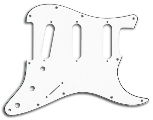 FENDER FENDER 3-PLY W/B/W 11-HOLE MOUNT S/S/S STRATOCASTER PICKGUARD
