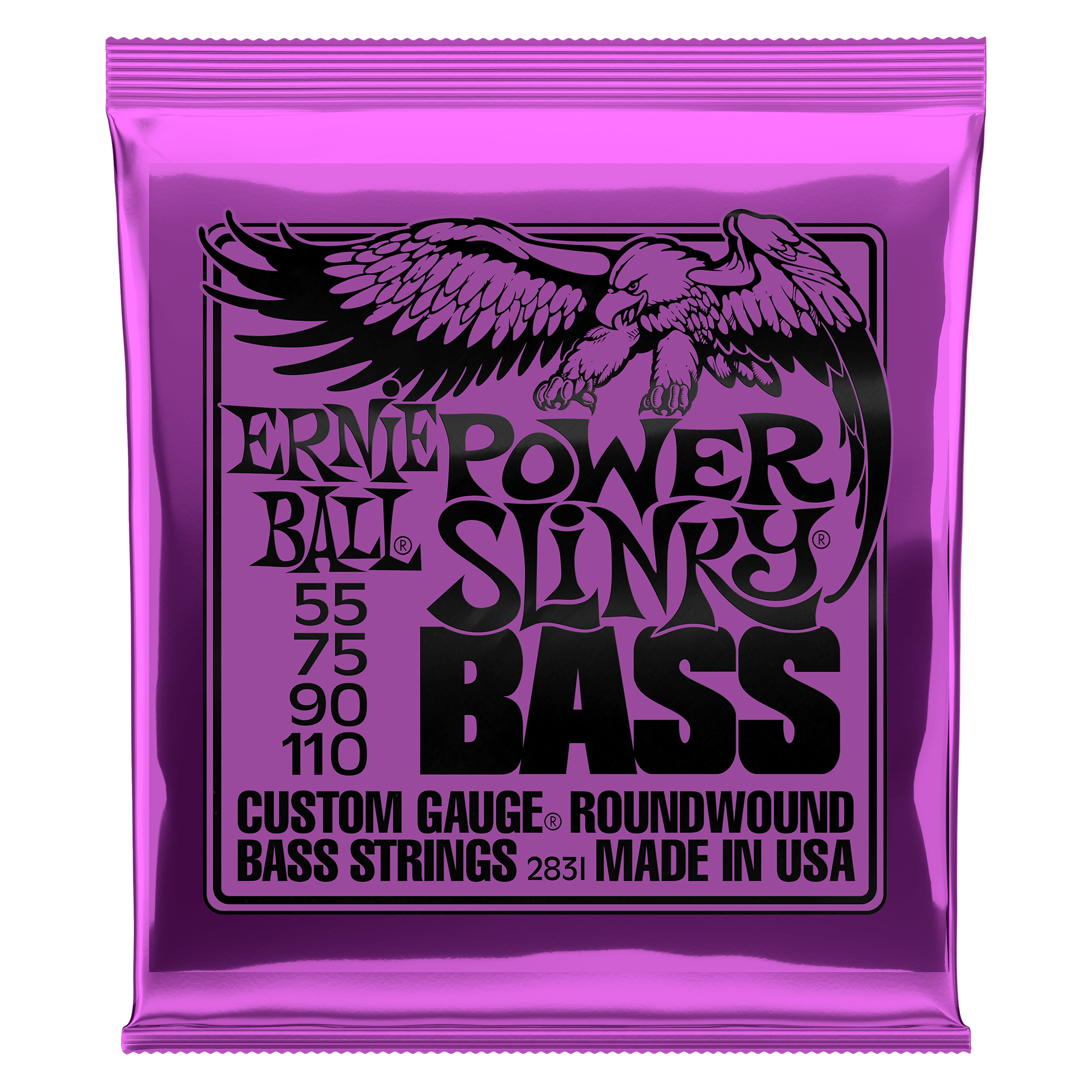 Ernie Ball Ernie Ball 2831 Power Slinky Nickel Wound Electric Bass Strings - 55-110 Gauge