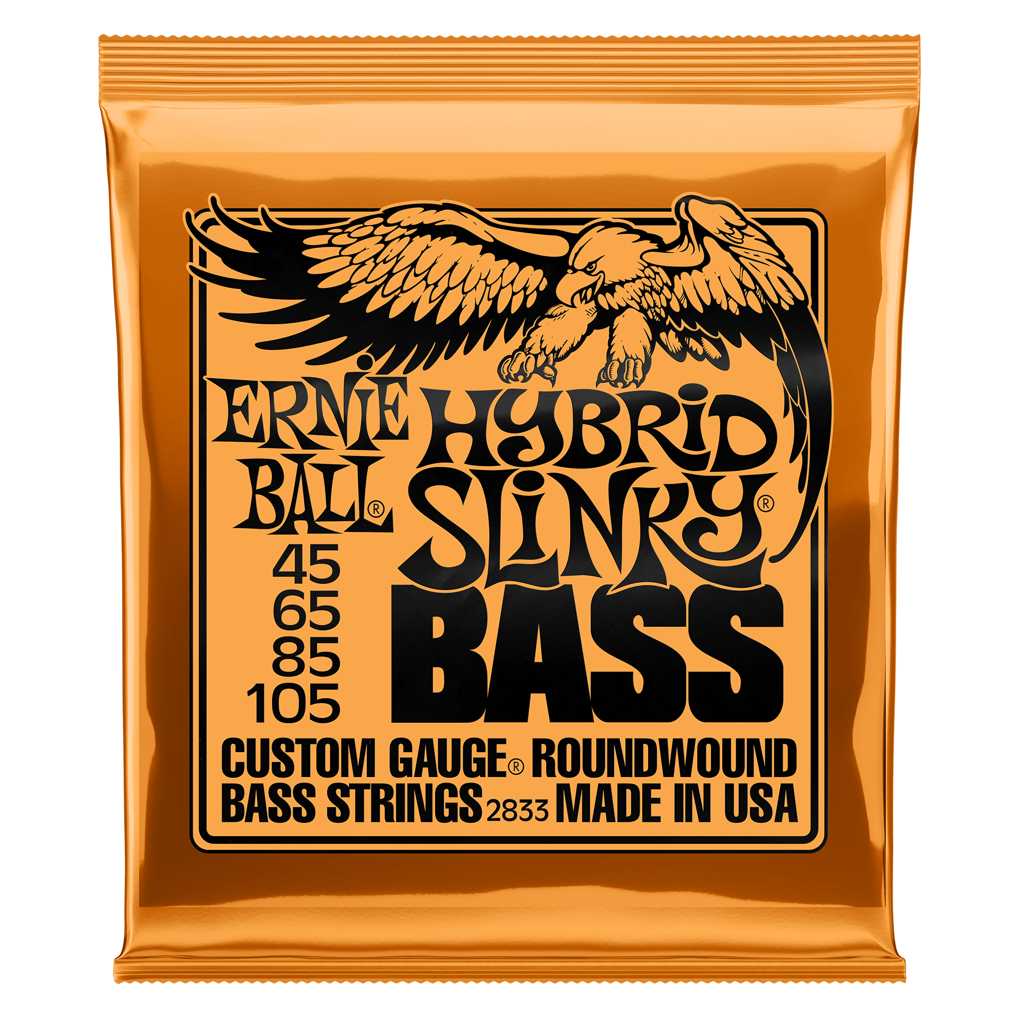 Ernie Ball Ernie Ball 2833 Hybrid Slinky Nickel Wound Electric Bass Strings - 45-105 Gauge