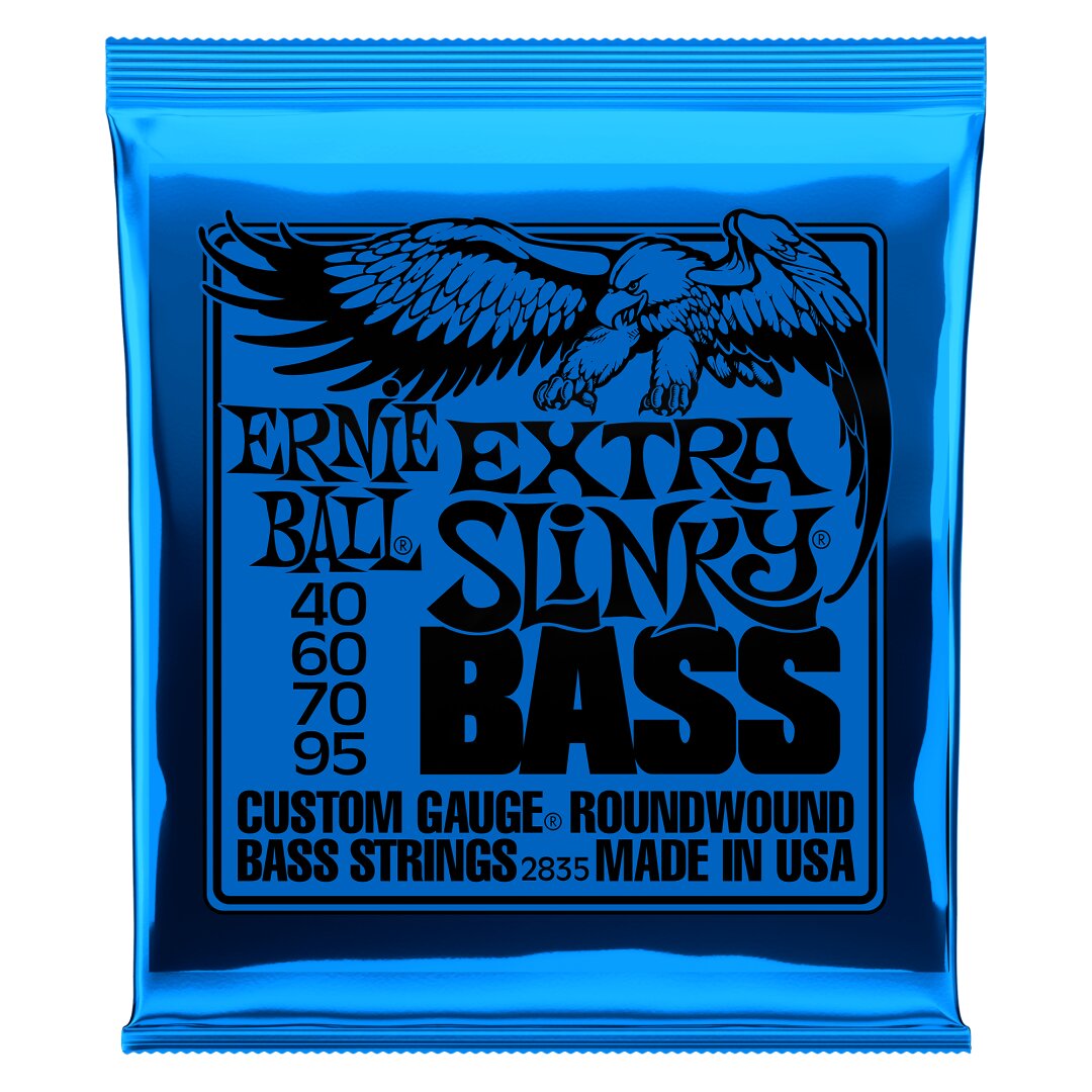 Ernie Ball Extra Slinky Nickel Wound Electric Bass Strings - 40-95 Gauge