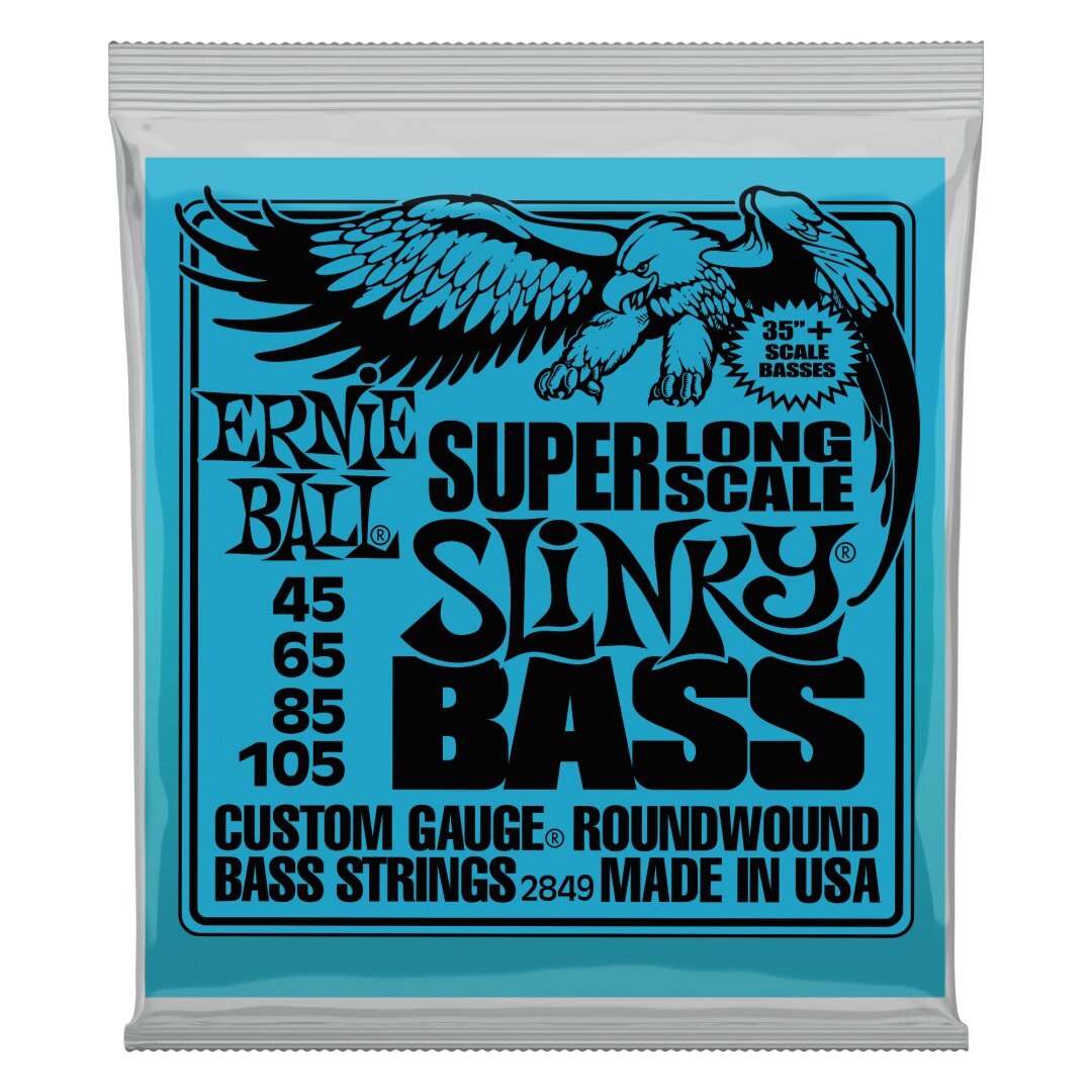 Ernie Ball Super Long Scale Slinky Electric Bass Strings - 45-105 Gauge