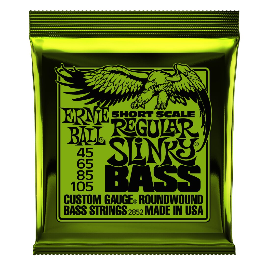 Ernie Ball Regular Slinky Nickel Wound Short Scale Bass Strings - 45-105 Gauge