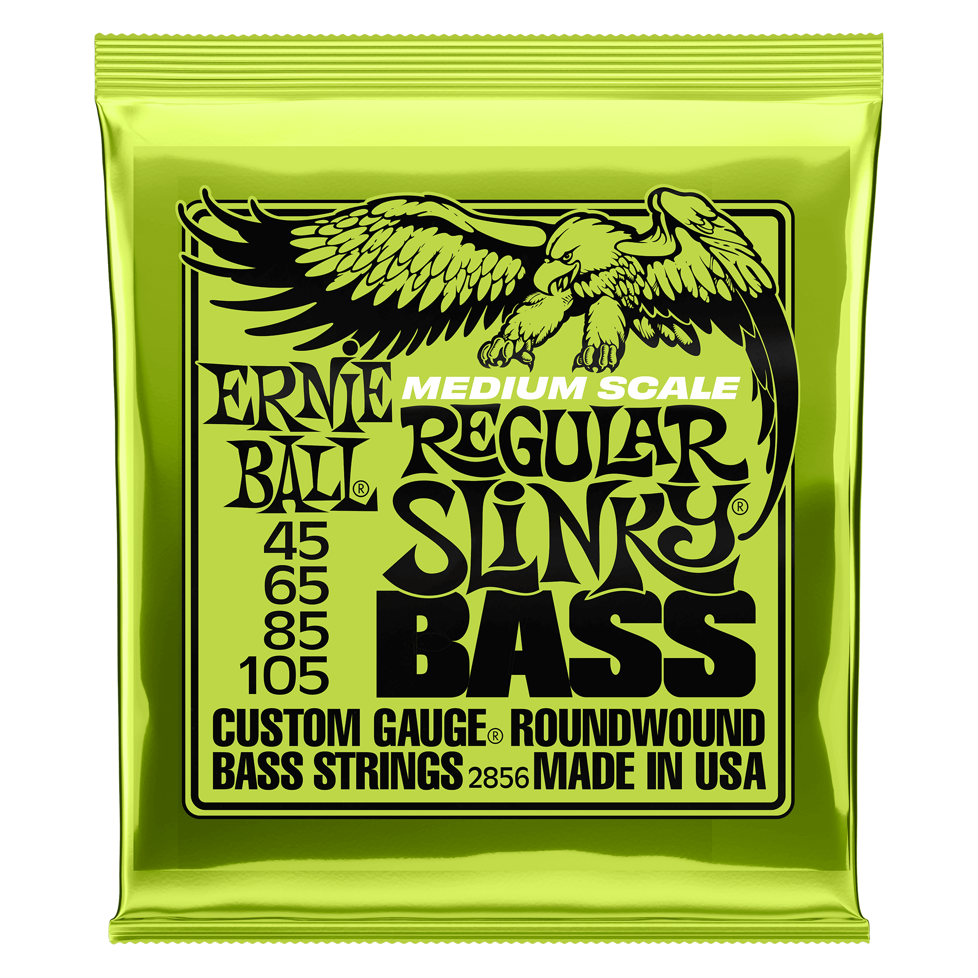 Ernie Ball Ernie Ball 2856 Regular Slinky Nickel Wound Medium Scale Bass Strings - 45-105 Gauge