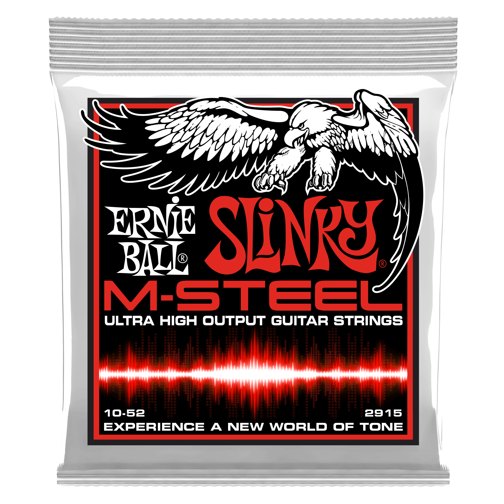 Ernie Ball Ernie Ball 2915 Skinny Top Heavy Bottom Slinky M-Steel Electric Guitar Strings - 10-52 Gauge