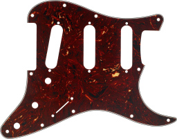 FENDER FENDER 4-PLY TORTOISE SHELL 11-HOLE MOUNT S/S/S STRATOCASTER
