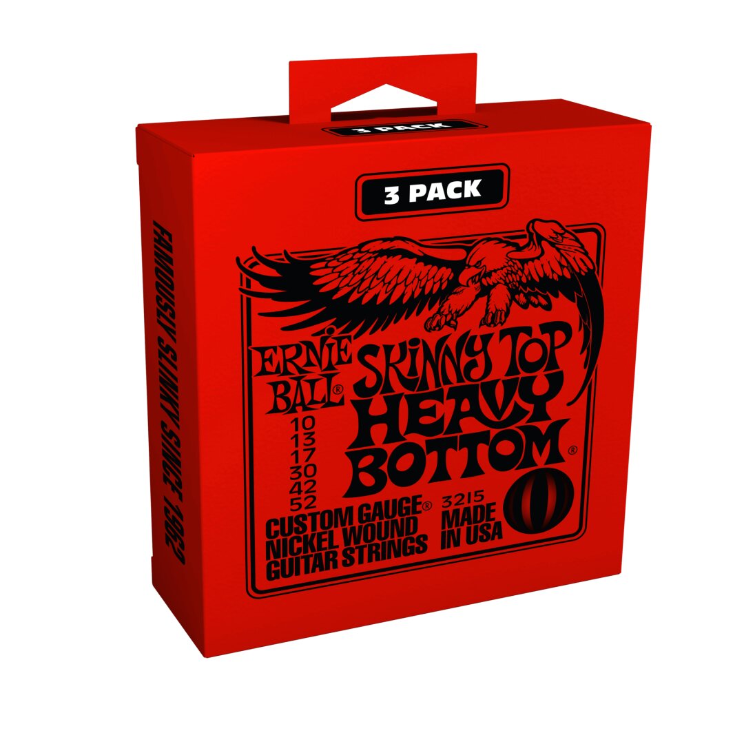 Ernie Ball Skinny Top Heavy Bottom Slinky Nickel Wound Electric Guitar Strings 3