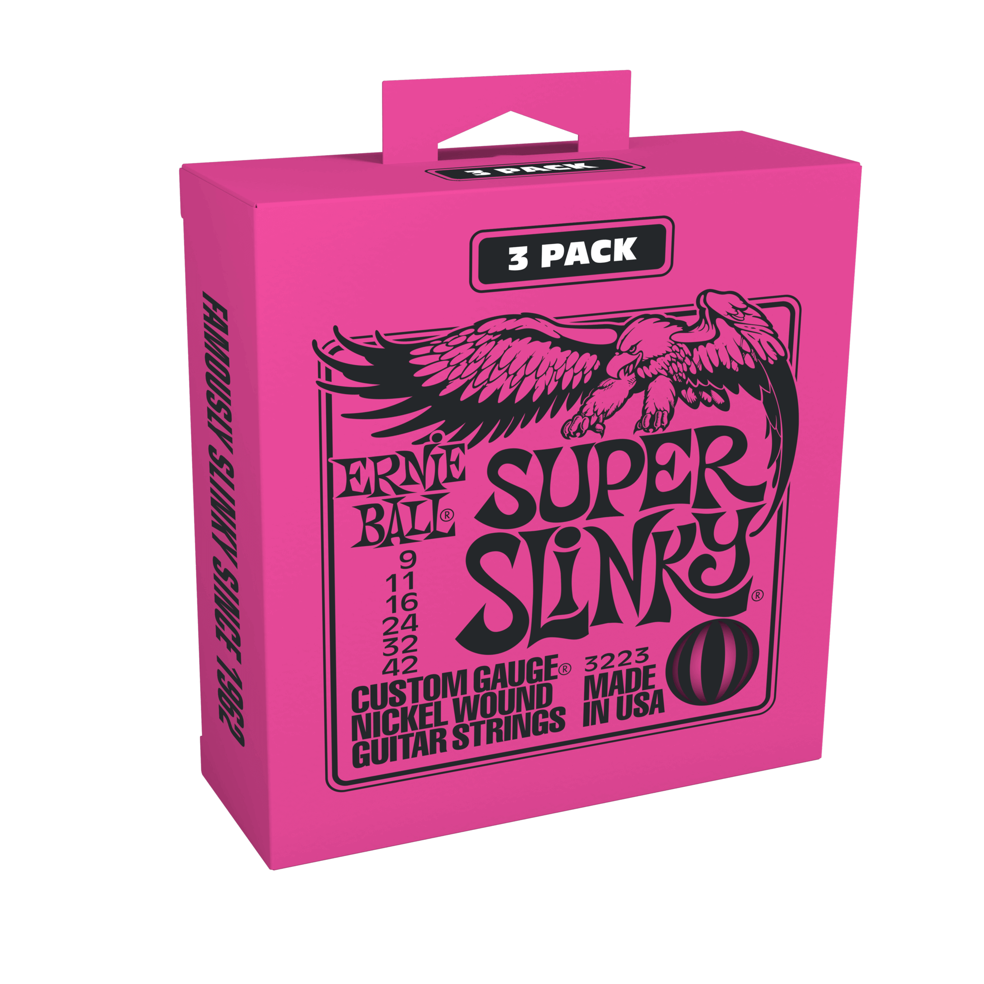 Ernie Ball Ernie Ball 3223 Super Slinky Nickel Wound Electric Guitar Strings 3 Pack - 9-42 Gauge