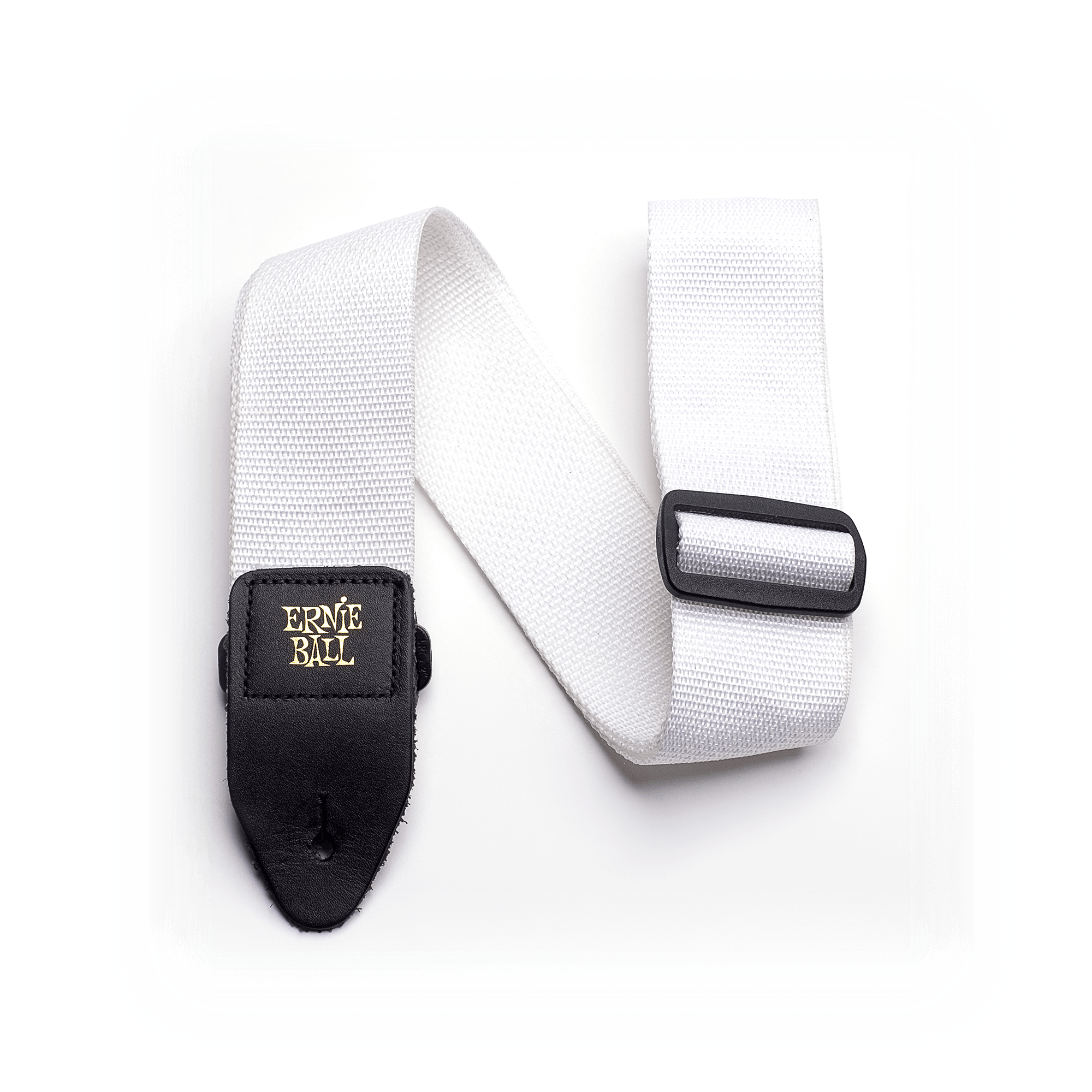 White White Polypro Guitar Strap