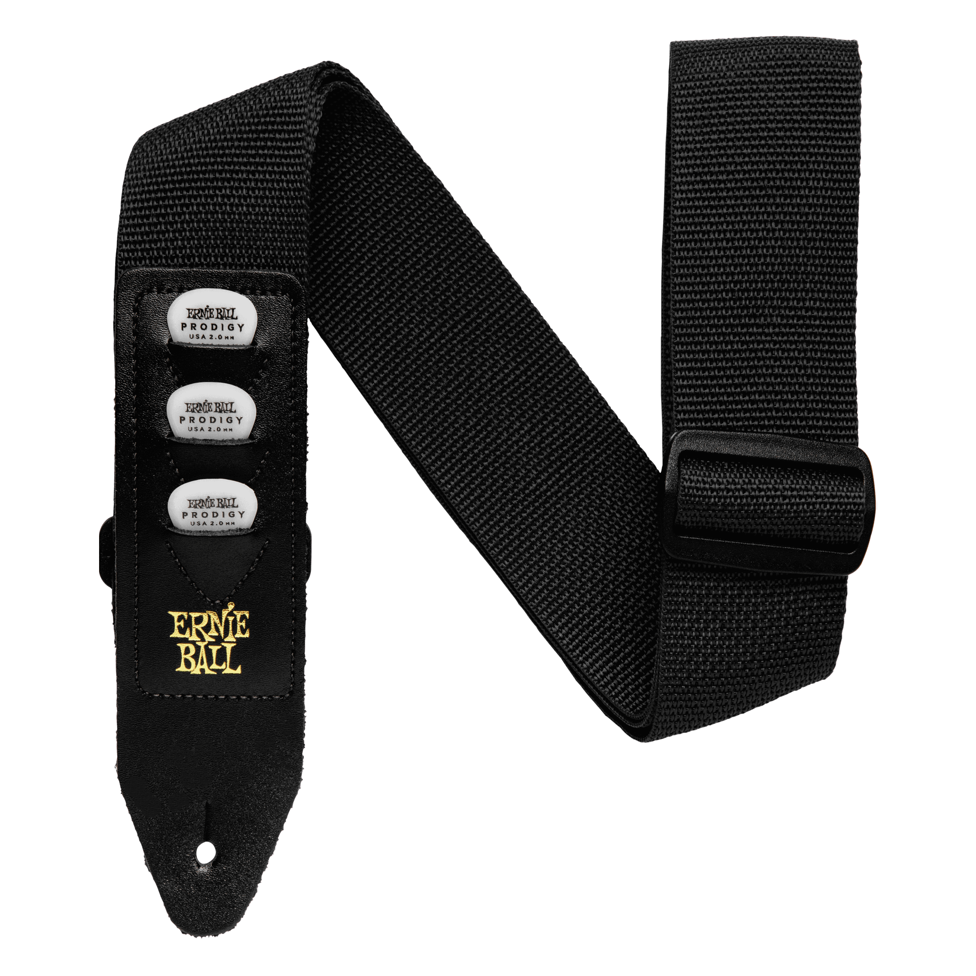 Ernie Ball Ernie Ball Black Pickholder Strap