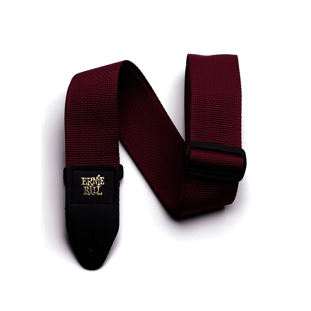 Burgundy Burgundy Polypro Guitar Strap