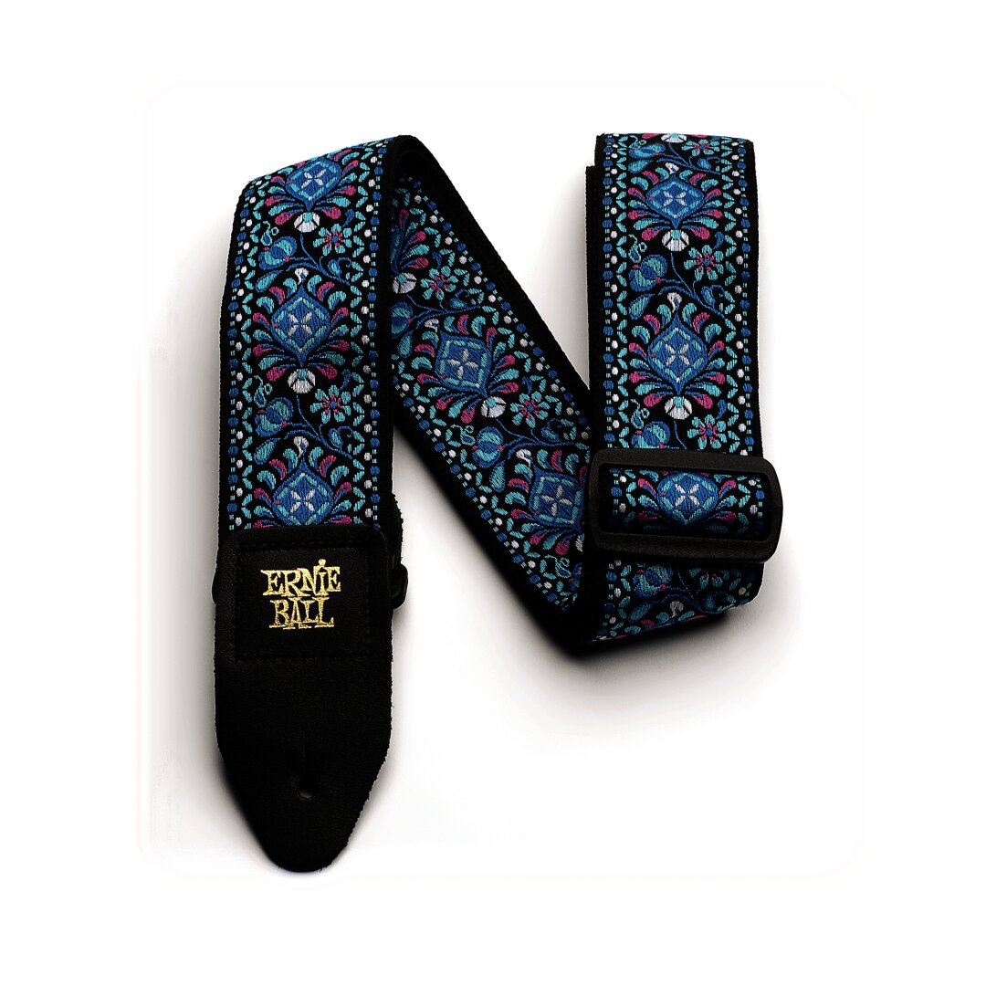 Indigo Indigo Orchid Jacquard Guitar Strap