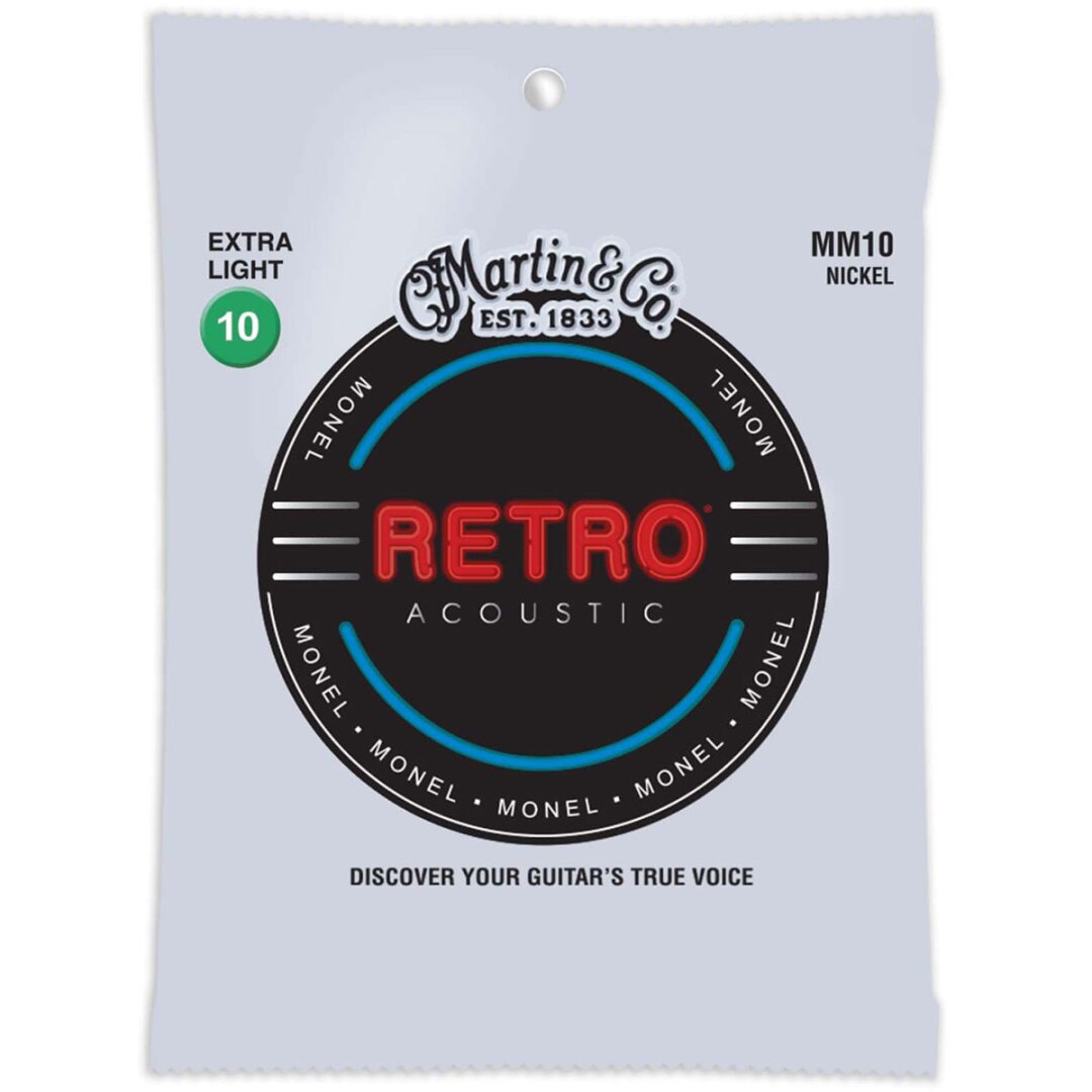 Martin Martin MM10 Retro Extra Light Acoustic Guitar Strings