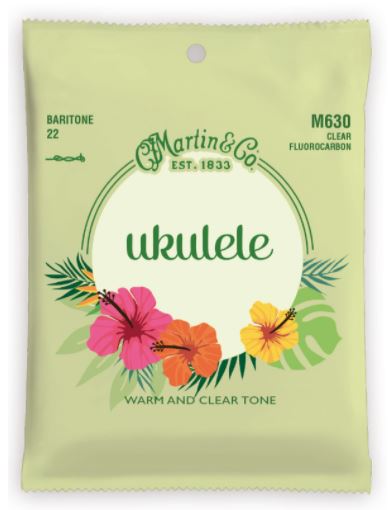 Martin Martin M630 Baritone Ukulele Strings - Clear Fluorocarbon