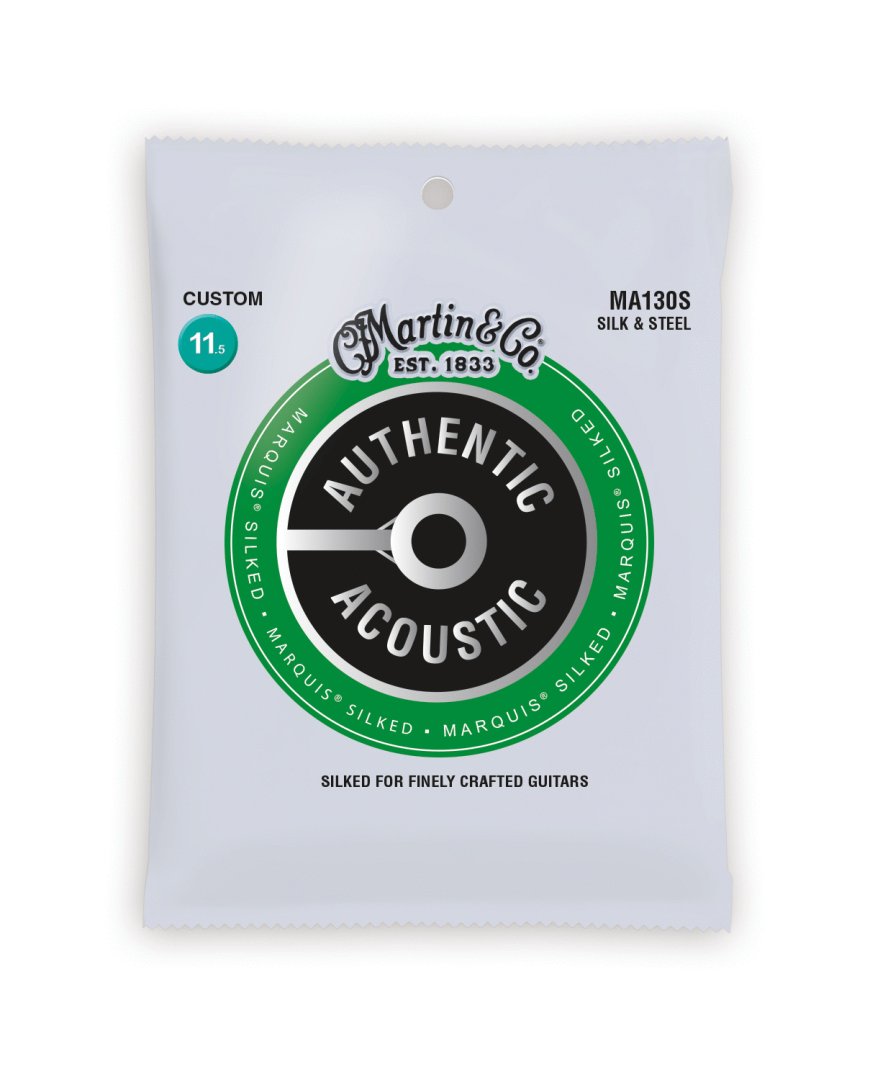 Martin Martin MA130S Authentic Acoustic Marquis Silk and Steel Custom Acoustic Guitar Strings