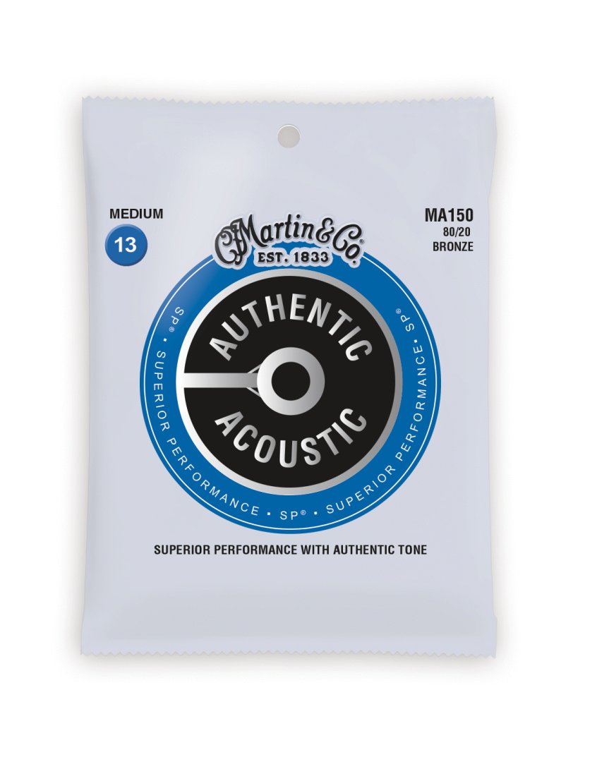 Martin Martin MA150 Authentic Acoustic SP 80/20 Bronze Medium Guitar Strings