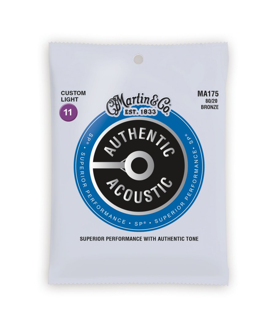 Martin Martin MA175 Authentic Acoustic SP 80/20 Custom Light Guitar Strings