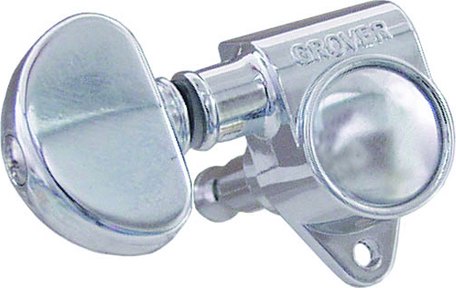 GROVER GROVER CHROME MACHINE HEAD, 1 SET GEAR RATIO-14:1