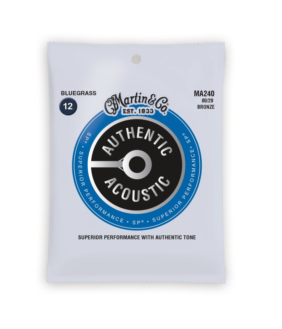 Martin Martin MA240 Authentic Acoustic SP 80/20 Bluegrass Guitar Strings