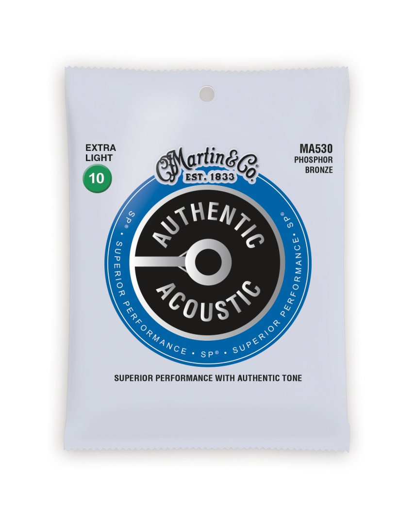 Martin Martin MA530 Authentic Acoustic SP 92/8 Phosphor Bronze Extra Light Gu