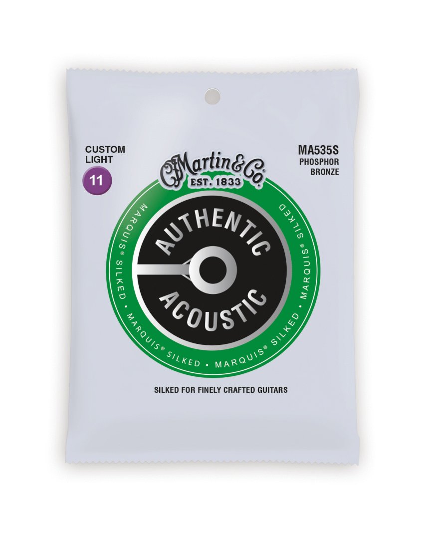 Martin Martin MA535S Authentic Acoustic Marquis 92/8 Phosphor Bronze Custom Light Guitar Strings