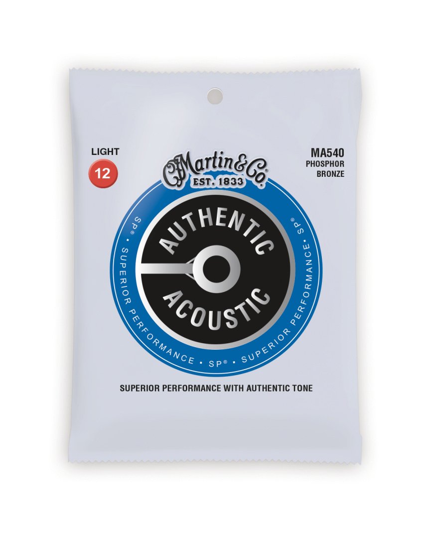Martin Martin MA540 Authentic Acoustic SP 92/8 Phosphor Bronze Light Guitar Strings