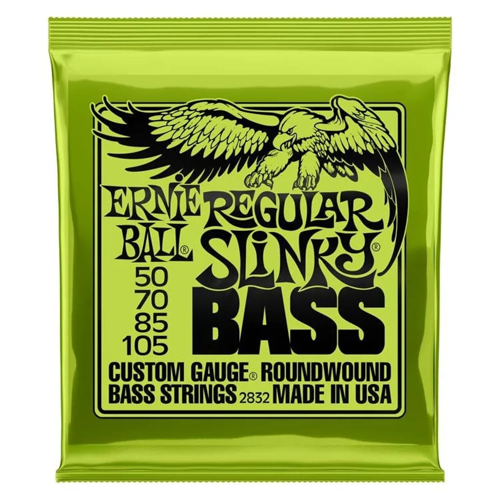 Ernie Ball Ernie Ball 2832 Regular Slinky Round Wound Electric Bass Strings 50-105 (3 PACK BUNDLE)