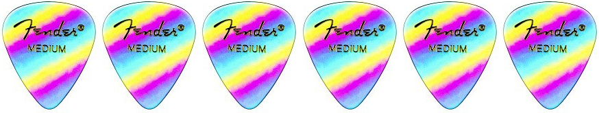 FENDER FENDER 351 SHAPE CLASSIC CELLULOID 12-PACK, RAINBOW, THIN