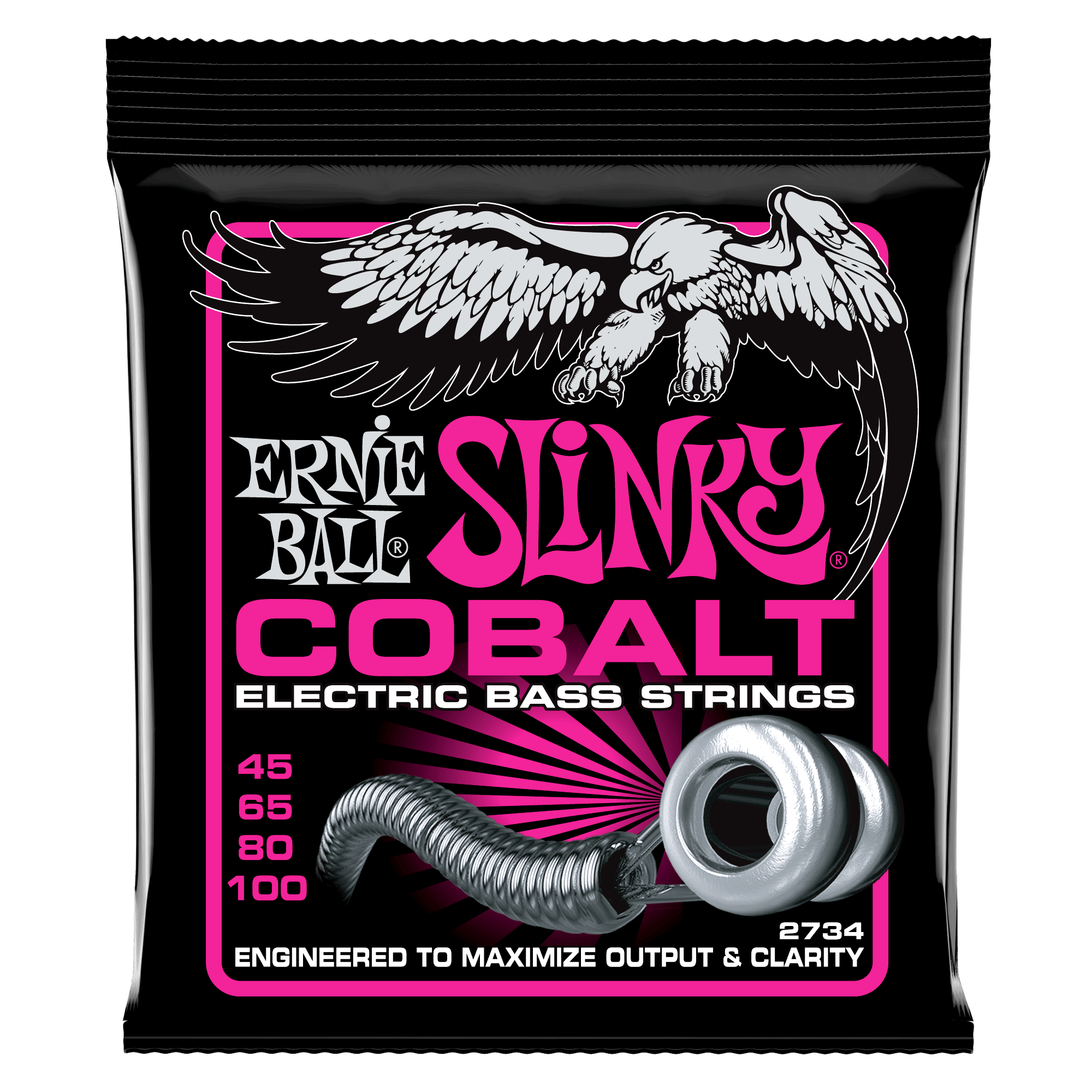 Ernie Ball Ernie Ball 2734 Super Slinky Cobalt Electric Bass Strings 45-100 Gauge - 3 PACK