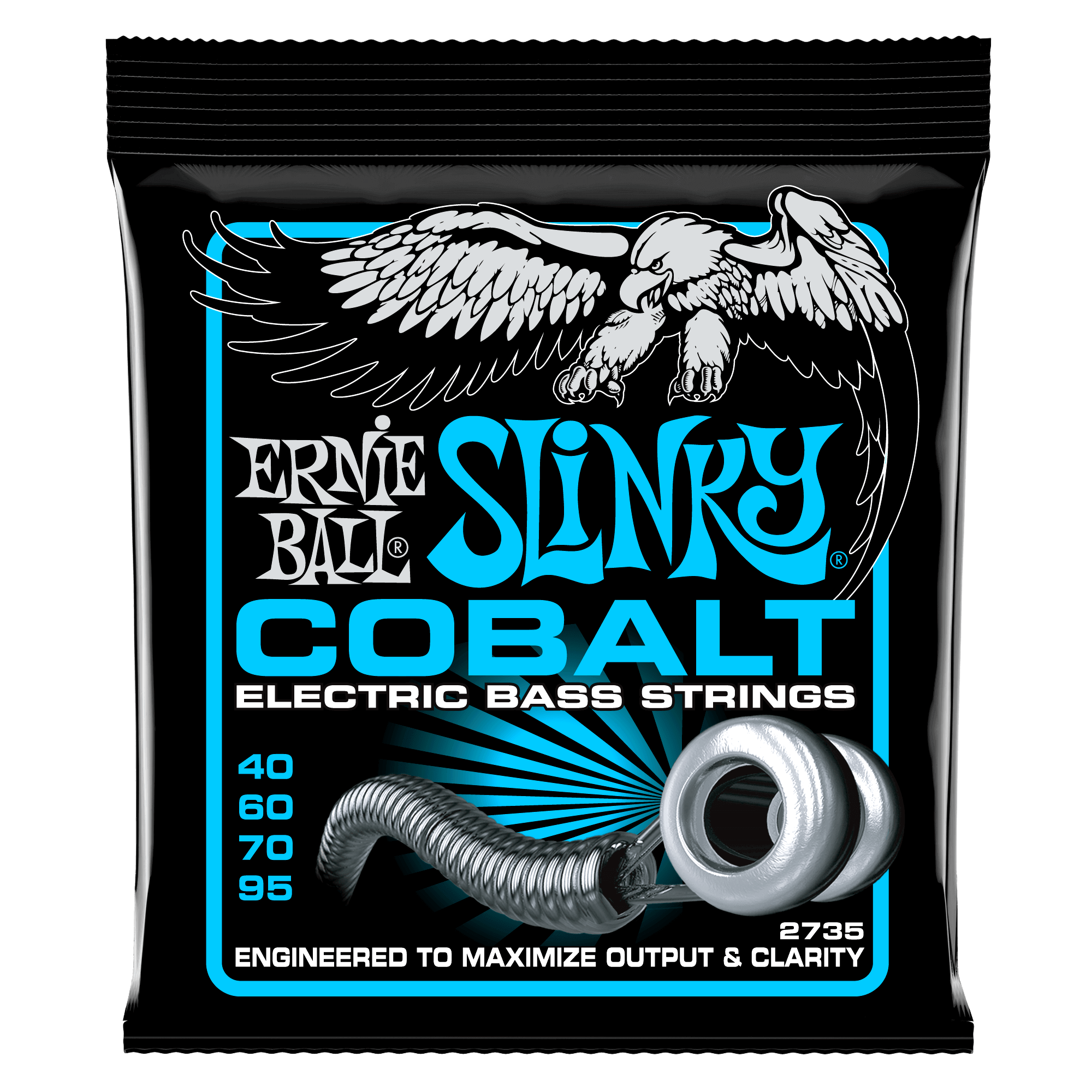 Ernie Ball Ernie Ball 2735 Extra Slinky Cobalt Electric Bass Strings - 40-95 Gauge - 3 PACK