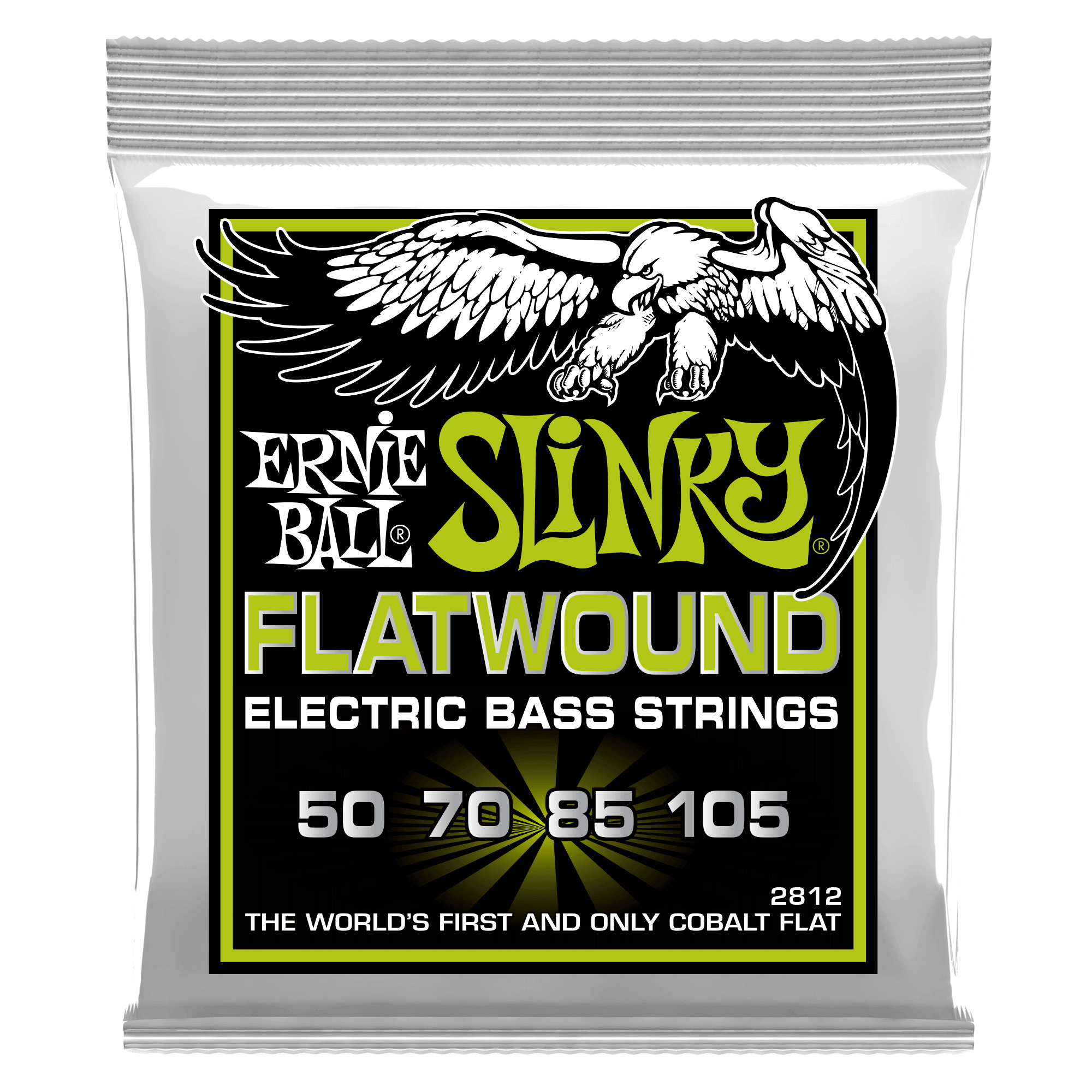 Ernie Ball Ernie Ball 2812 Regular Slinky Flatwound Electric Bass Strings - 50-105 Gauge - 3 PACK