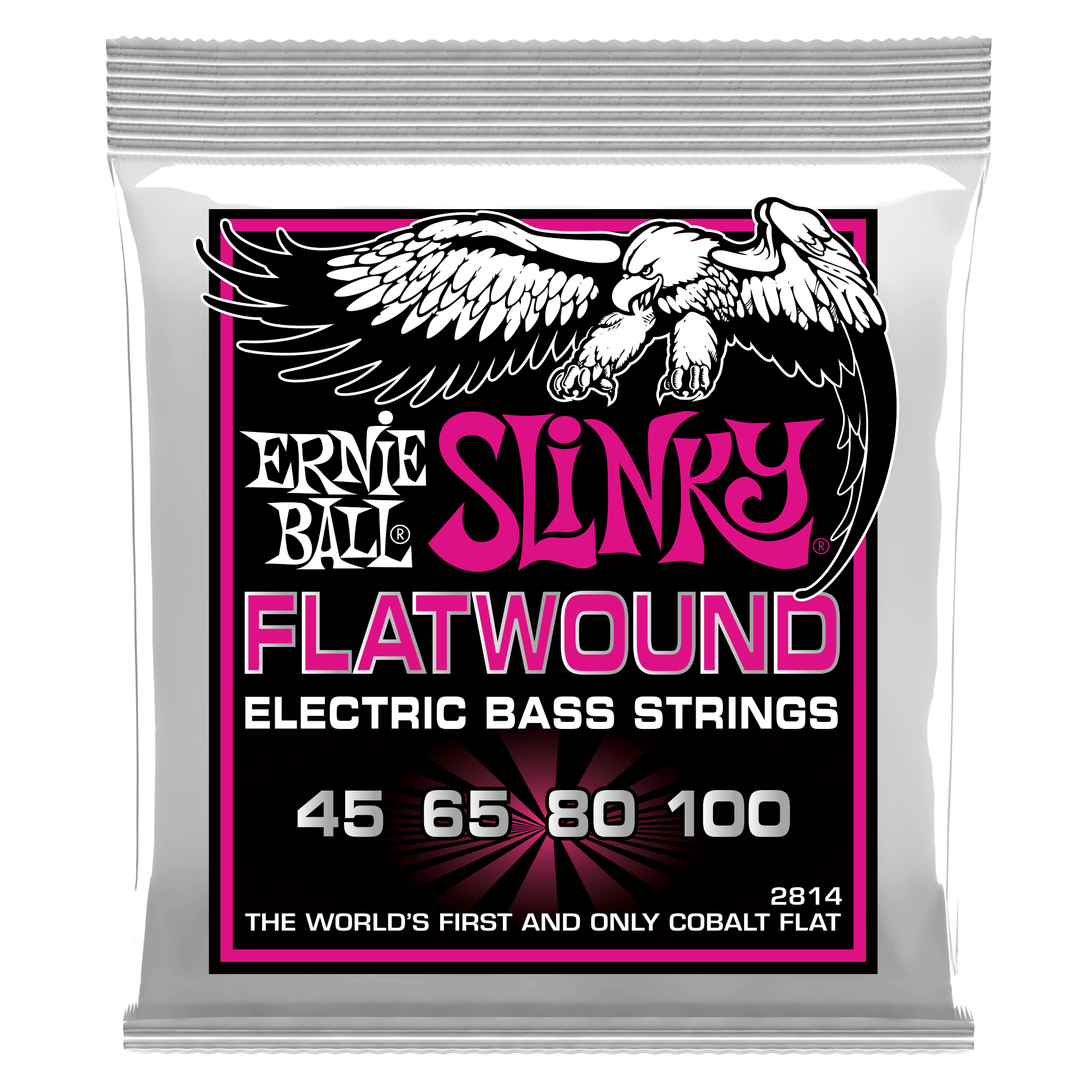 Ernie Ball Ernie Ball 2814 Super Slinky Flatwound Electric Bass Strings - 45-100 Gauge - 3 PACK