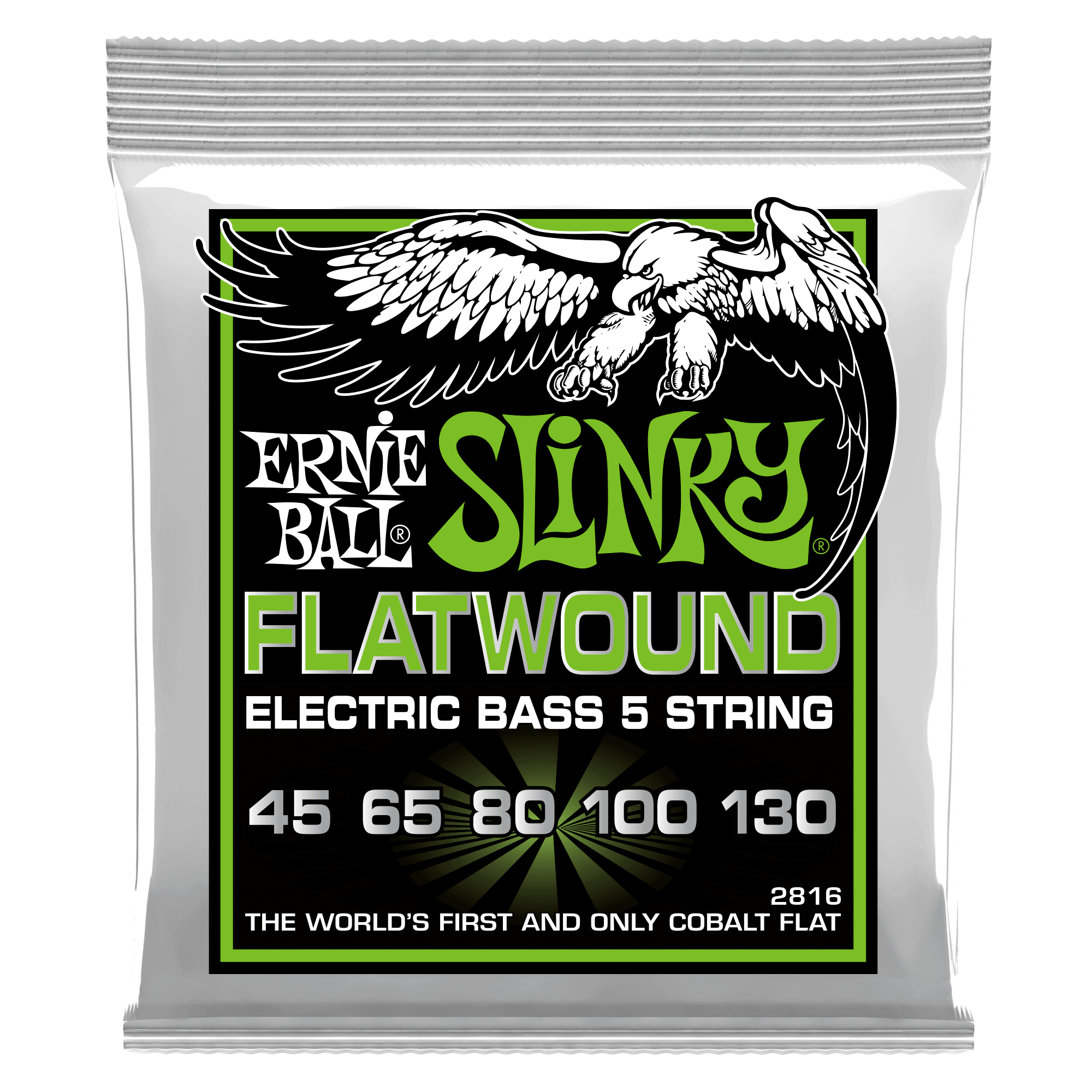 Ernie Ball Ernie Ball 2816 Regular Slinky 5-String Flatwound Electric Bass Strings - 45-130 Gauge - 3 PACK