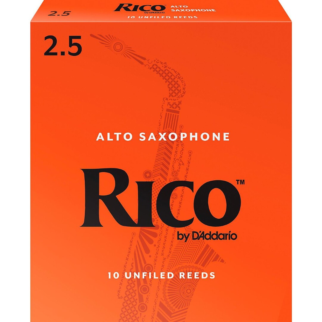 RICO Rico Alto Saxophone Reeds, Box of 10 Strength 2.5