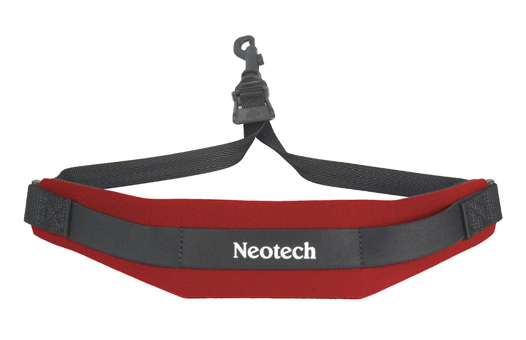 Neotech Neotech 1902162 Soft Sax Strap. Regular Length Red Swivel Hook