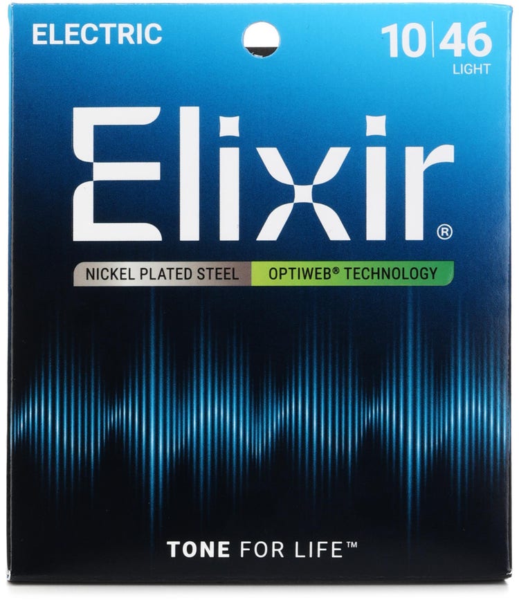 Elixir Elixir Strings 19052 Optiweb Electric Guitar Strings - .010-.046 Light