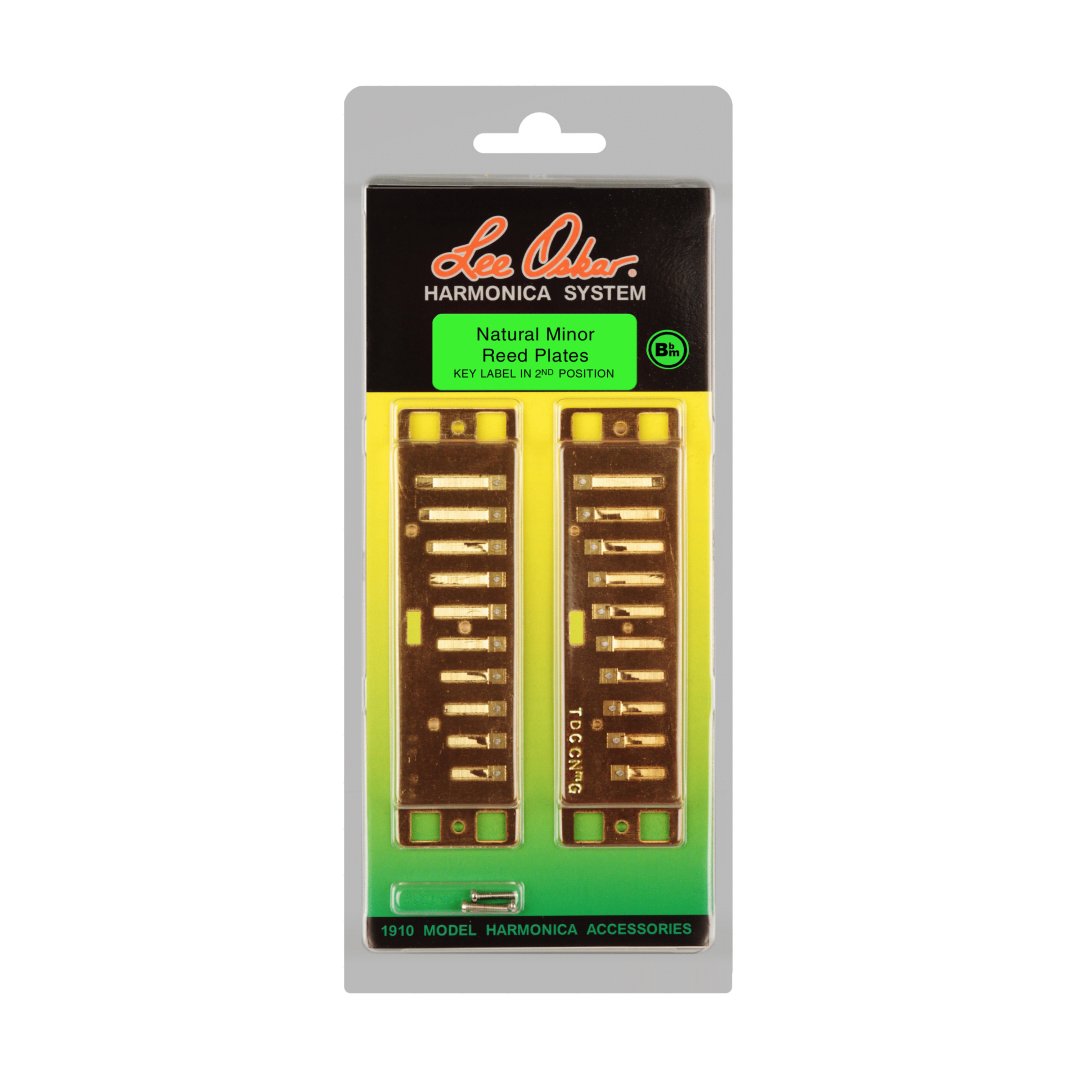 Lee Oskar Lee Oskar 1910NRP-MN-B-FLAT Natural Minor Replacement Reed Plates. Bbm