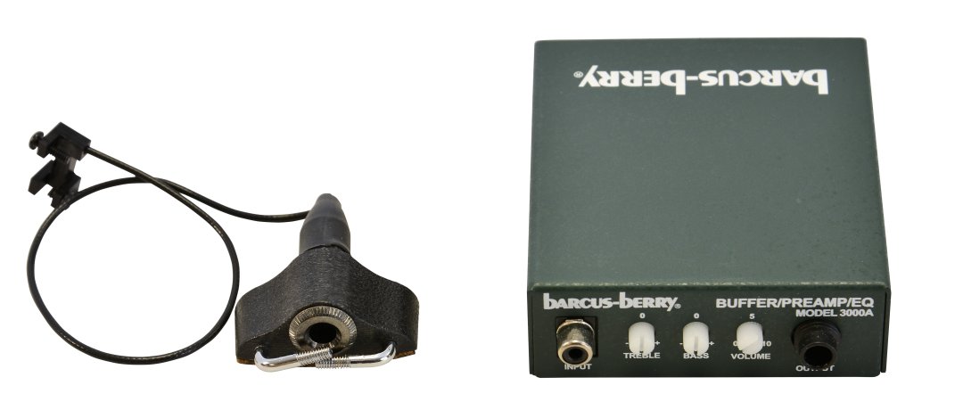 Barcus Berry Barcus Berry 3110 Clamp-on Violin Bridge Piezo Pickup with Preamp