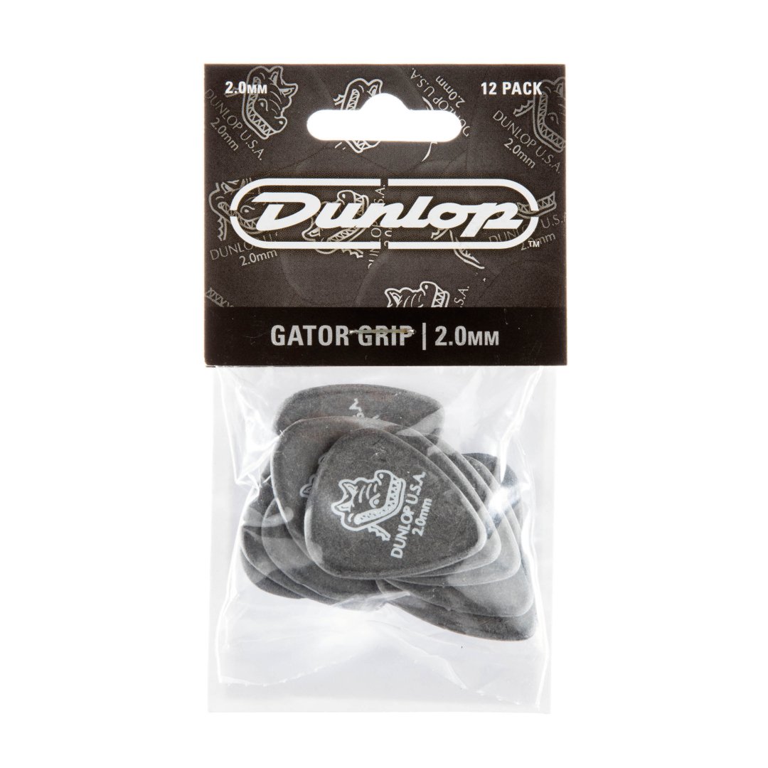 Dunlop Dunlop 417P200 Gator Grip Guitar Pick 2.0mm (12 Pack)