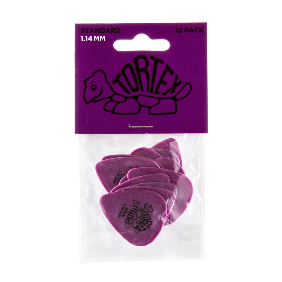 Dunlop Dunlop 418P114 Tortex Standard Guitar Pick 1.14mm (12 Pack)