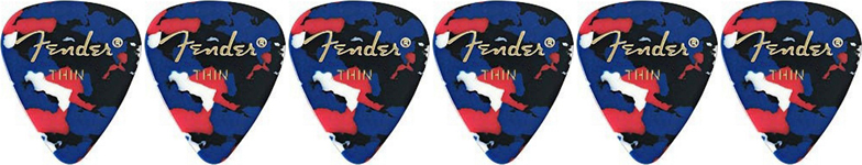 FENDER FENDER 351 SHAPE PREMIUM CELLULOID 12-PACK, CONFETTI, THIN