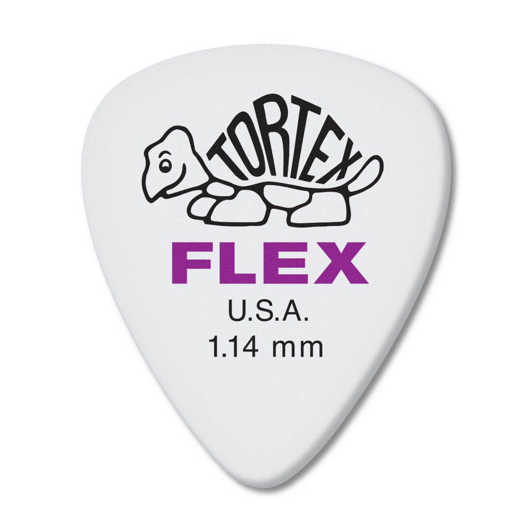 Dunlop Dunlop 428R114 Tortex Flex Standard Guitar Pick. 1.14mm (24 Pack)