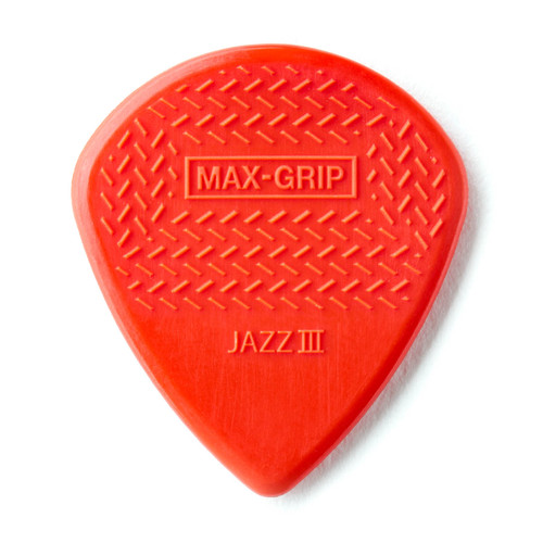 Dunlop Dunlop 471R3N Max Grip Jazz III Nylon Guitar Pick 1.38mm (24 Pack)