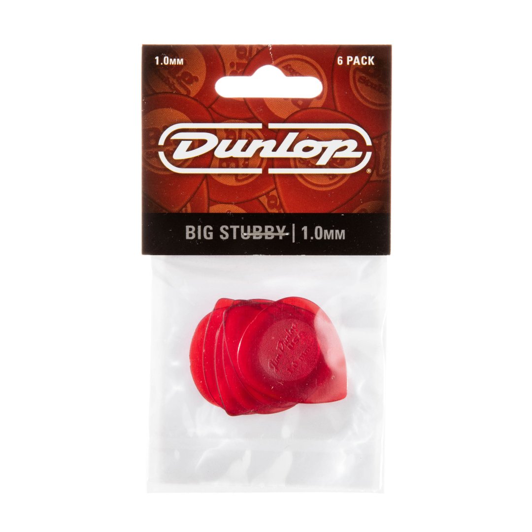 Dunlop Dunlop 475P100 Big Stubby Guitar Pick 1.0mm (6 Pack)