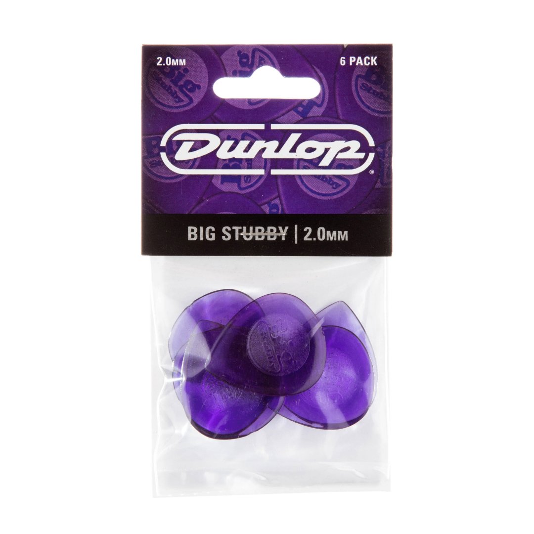 Dunlop Dunlop 475P200 Big Stubby Guitar Pick 2.0mm (6 Pack)