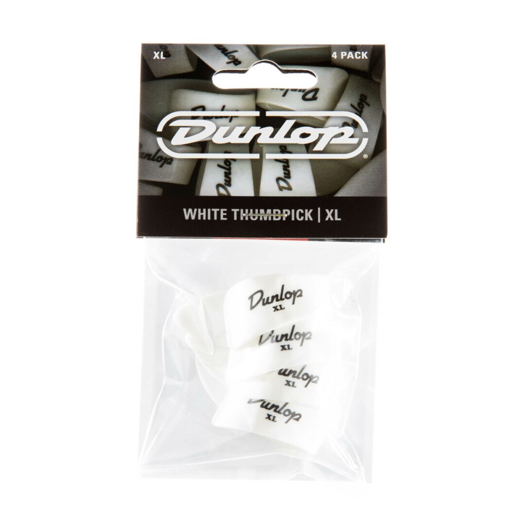 Dunlop Dunlop ThumbPicks 4 Pack White Extra Large (9004P) Guitar banjo