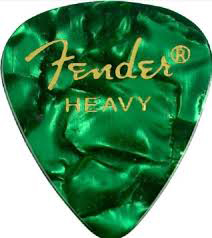 FENDER FENDER 351 SHAPE PREMIUM CELLULOID 12-PACK, GREEN MOTO, MEDIUM